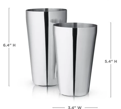 Stainless Steel Boston Shaker Tin 5 Stainless Steel Boston Shaker Tin - Image 5