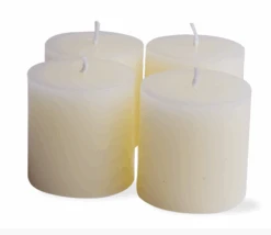 White Chapel Pillar Candle (Set Of 4)