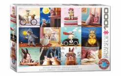 Funny Bunnies By Lucia Heffeman 1000-Piece Puzzle