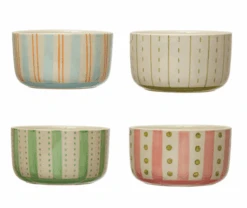 Stoneware Bowl With Pattern