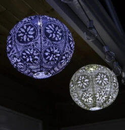 Soji Stella Metallic Blue Boho Globe -Home Furnishings Soji Stella Boho Globe Metallic Blue4