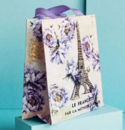 Tote, Small "French Kiss" -Home Furnishings Tote Small French Kiss 2 Edited