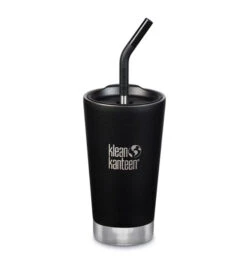 Klean Kanteen Insulated Tumbler With Straw Lid -Home Furnishings Tumbler Shale Black