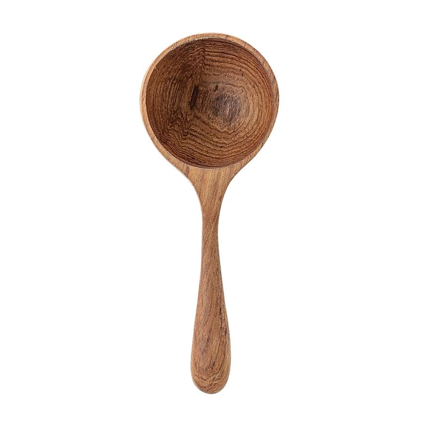 Bloomingville Hand-Carved Teak Wood Coffee Spoon 2 Bloomingville Hand-Carved Teak Wood Coffee Spoon - Image 2