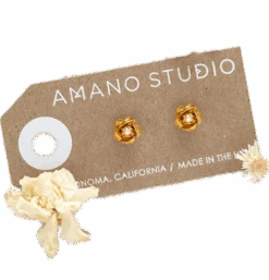 Sonoma Rose Stud Earrings