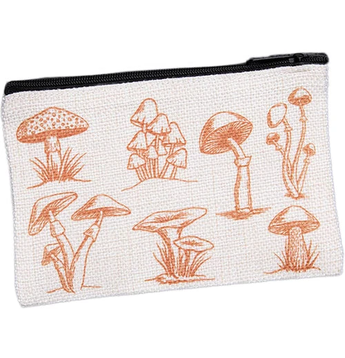 Mushroom Zipper Pouch 1 Mushroom Zipper Pouch