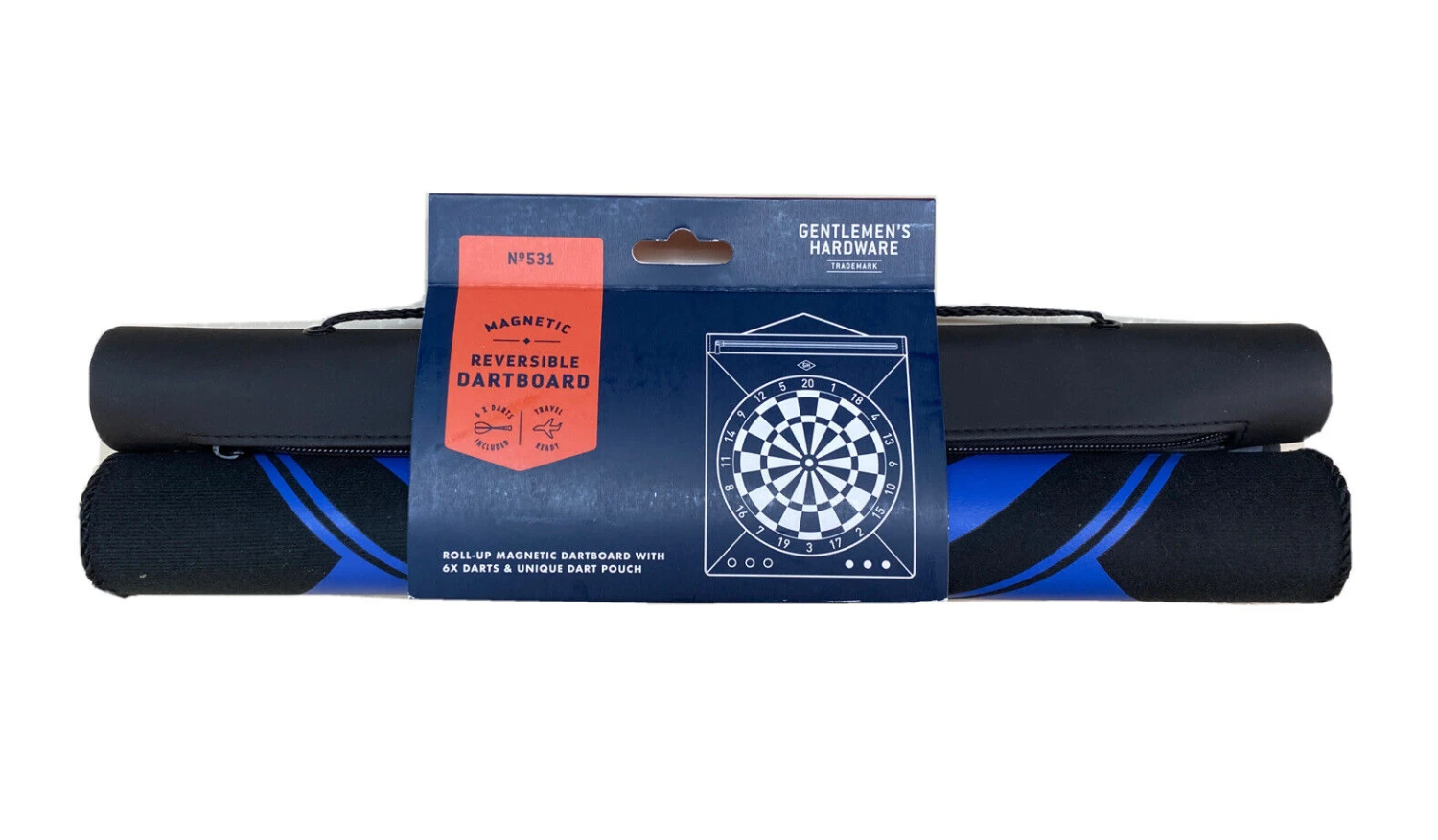Gentlemen's Hardware Reversible Magnetic Dartboard Roll 2 Gentlemen's Hardware Reversible Magnetic Dartboard Roll - Image 2